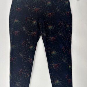 Torrid Leggings Rainbow Spiderweb Print Womens Plus Size 3 Stretch Colorful NEW